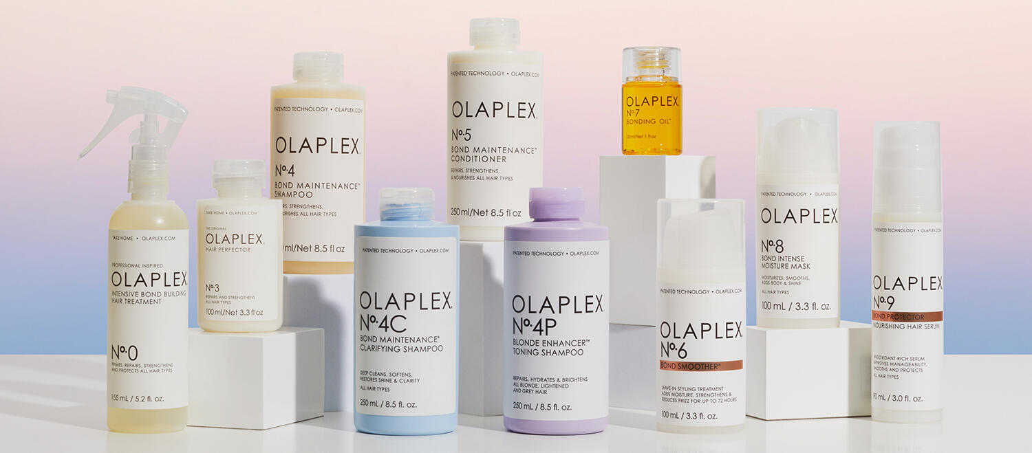 Olaplex hair treatment product range at Singapore salon