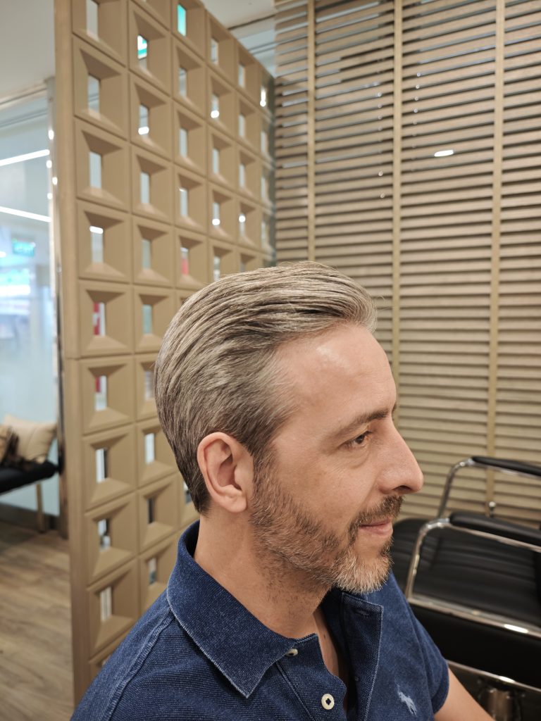 Men’s Classic Scissor Cut in Orchard, Singapore – Refined Style for Mature Hair after