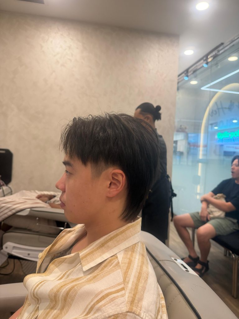 Korean Mullet Haircut in Orchard, Singapore – Modern Layers with Soft Flow after