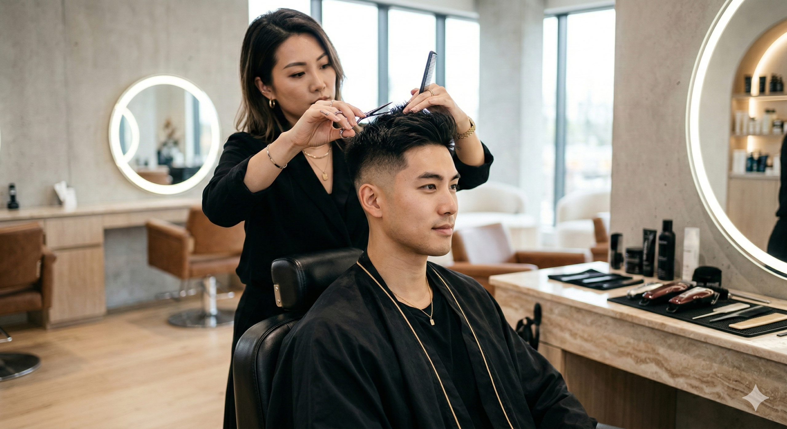 AI generated professional salon imagery