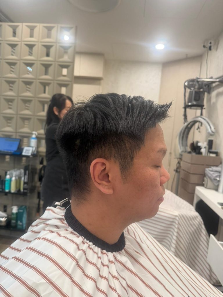 Men’s Down Perm & Haircut in Orchard Singapore – Clean, Controlled & Easy to Style before