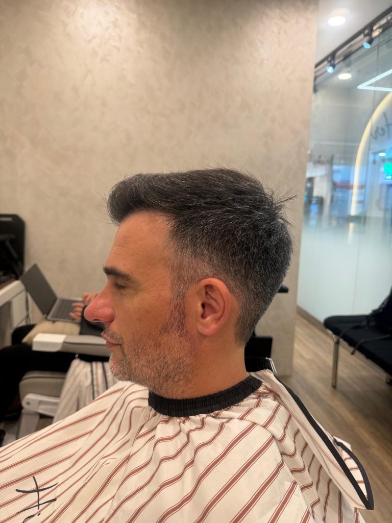 🔥 Men’s Taper Fade + Textured Executive Cut – Clean, Refined Finish ✂️ after