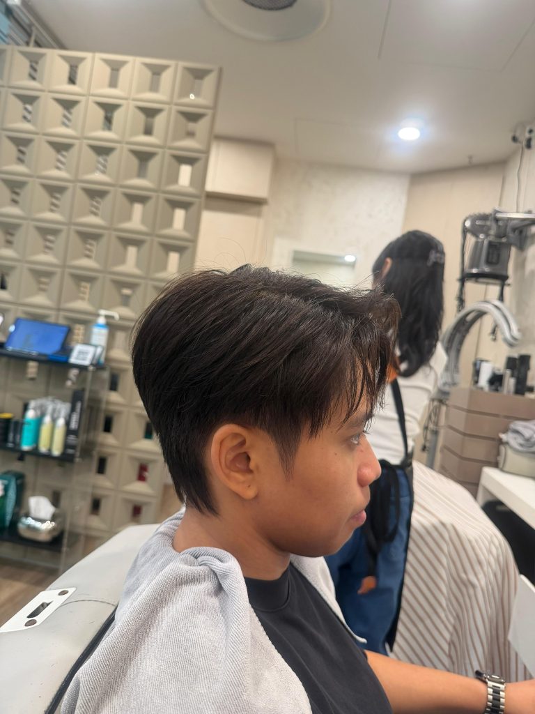 🔥 Men’s Korean Layered Cut + Soft Two-Block Shape – Clean, Modern Finish ✂️ after
