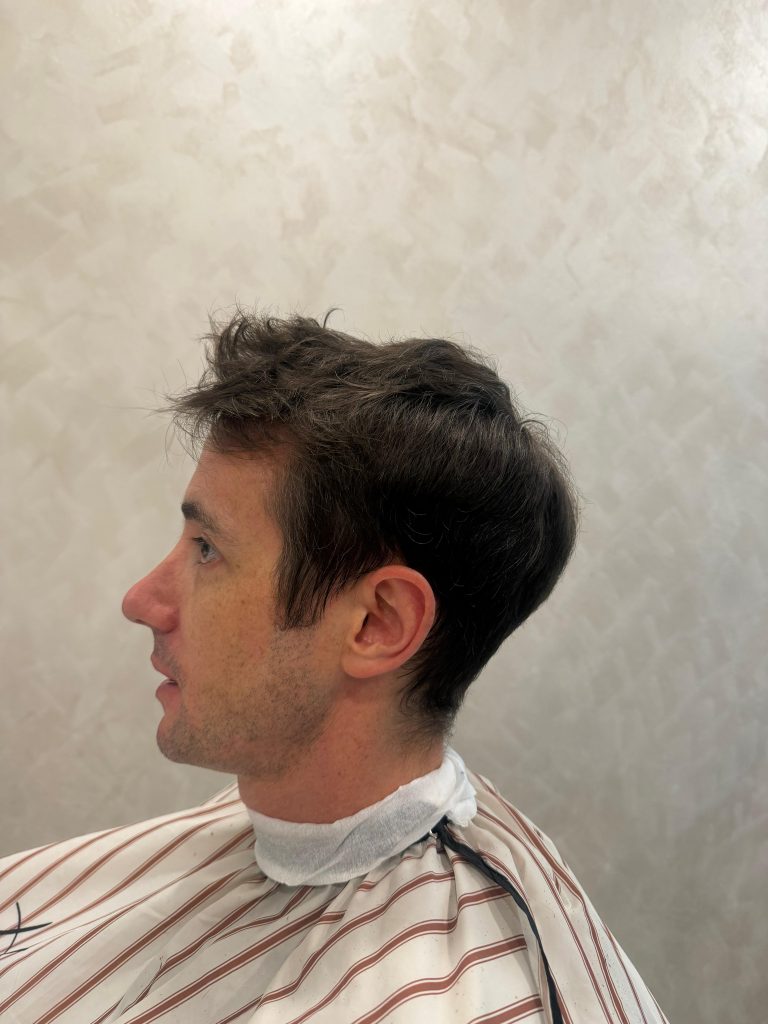 🔥 Men’s Textured Low Taper + Natural Volume Crop – Fresh, Clean Upgrade ✂️ before