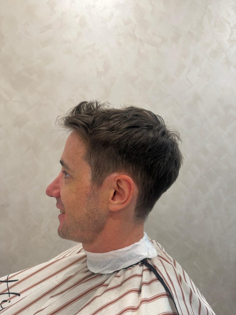 🔥 Men’s Textured Low Taper + Natural Volume Crop – Fresh, Clean Upgrade ✂️ after