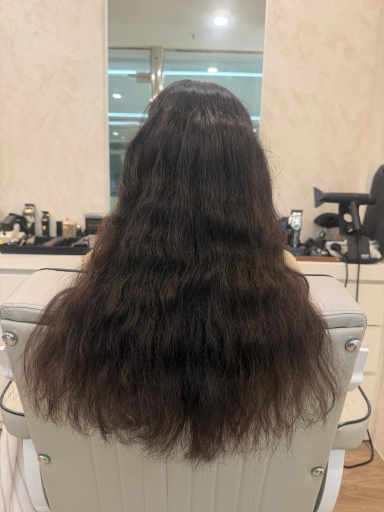 ✨ Women’s Haircut + Smoothing Finish – Frizz Control, Sleek Transformation before