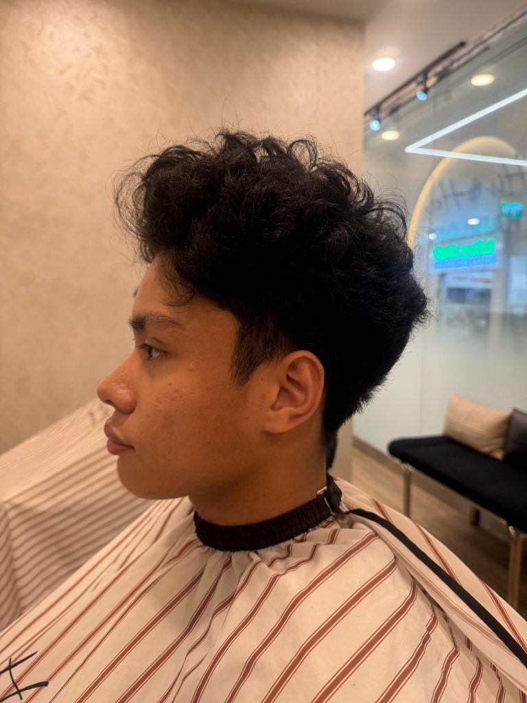 ✂️ Curly Hair Fade Transformation – Cleaner Shape, Better Curl Definition before