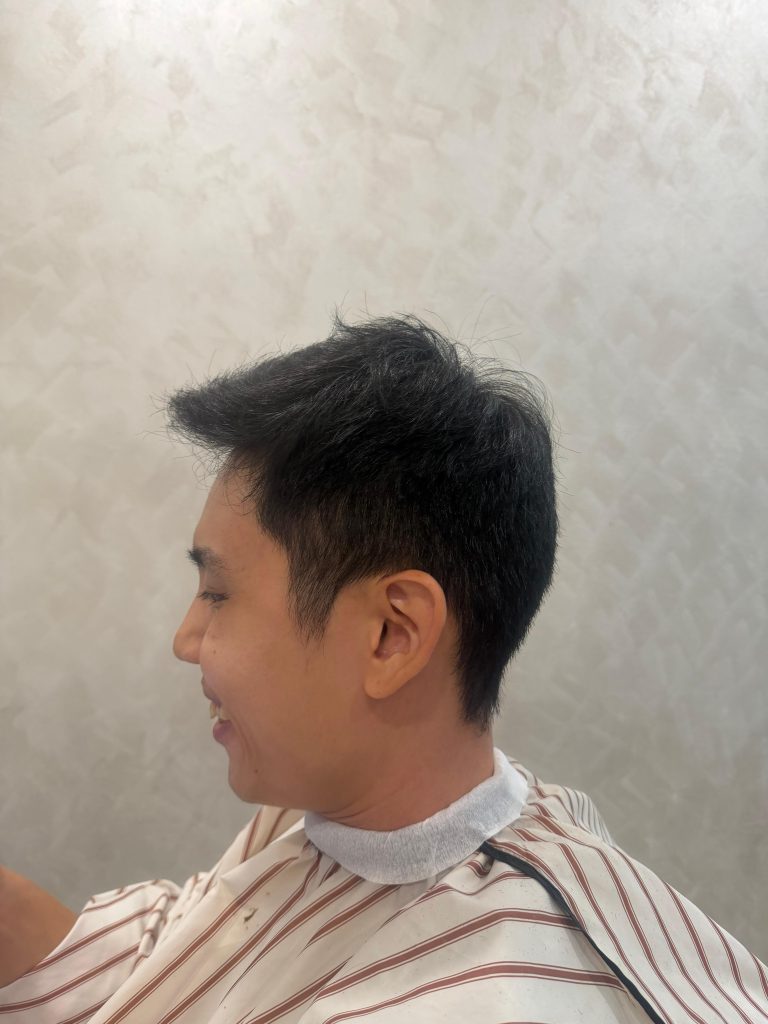 ✂️ Haircut + Down Perm Transformation – Cleaner Shape & Better Control before