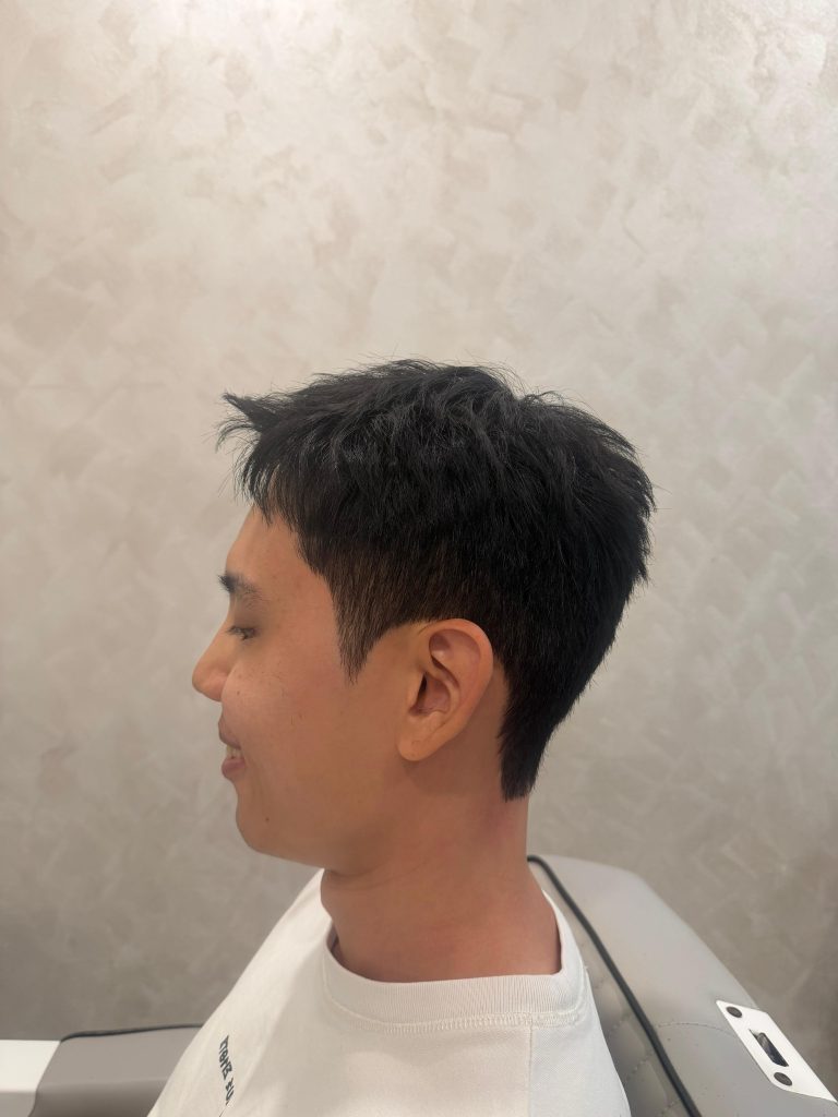 ✂️ Haircut + Down Perm Transformation – Cleaner Shape & Better Control after