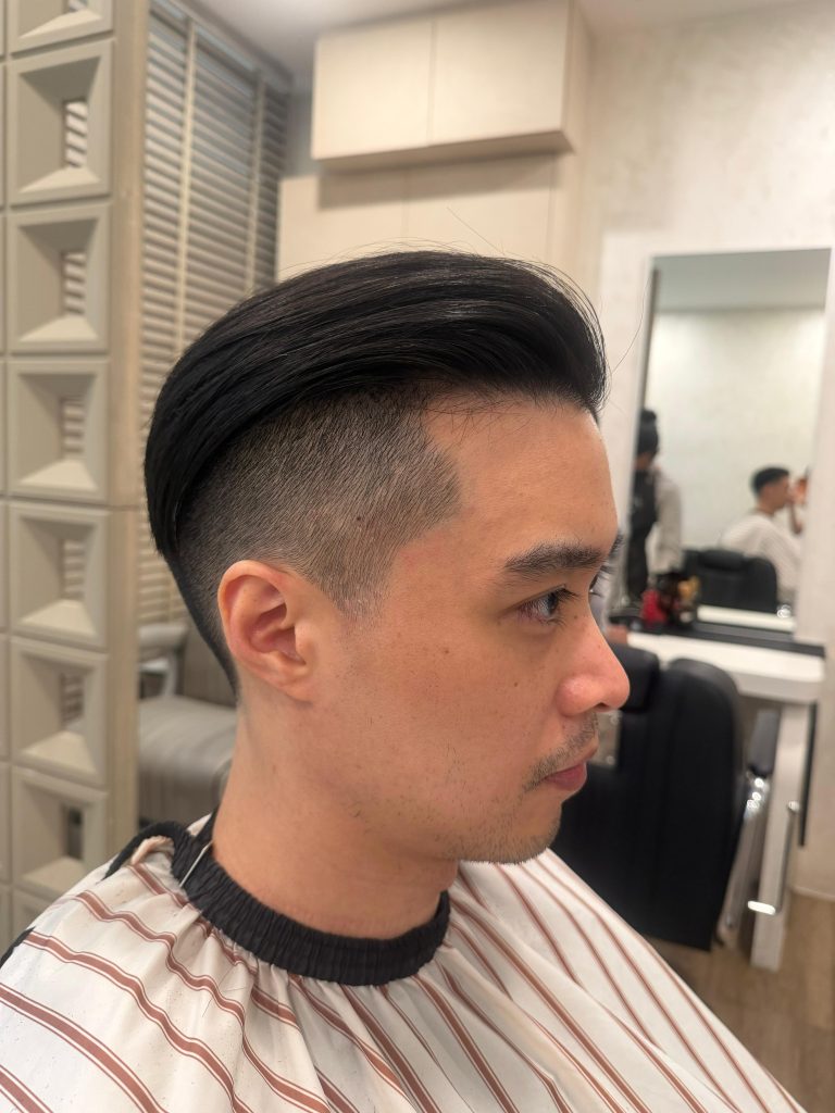 💈 Slick Back Haircut Transformation | Modern Fade & Professional Style in Orchard Singapore after