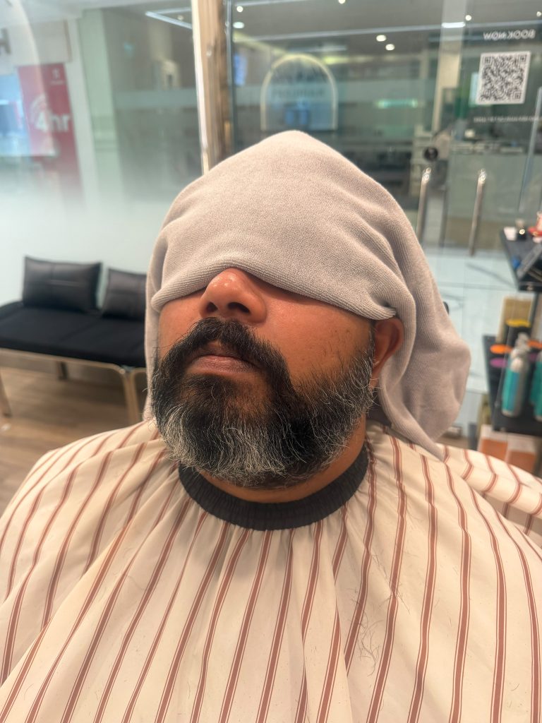Beard Trim & Beard Shaping Transformation | Professional Grooming in Orchard Singapore before