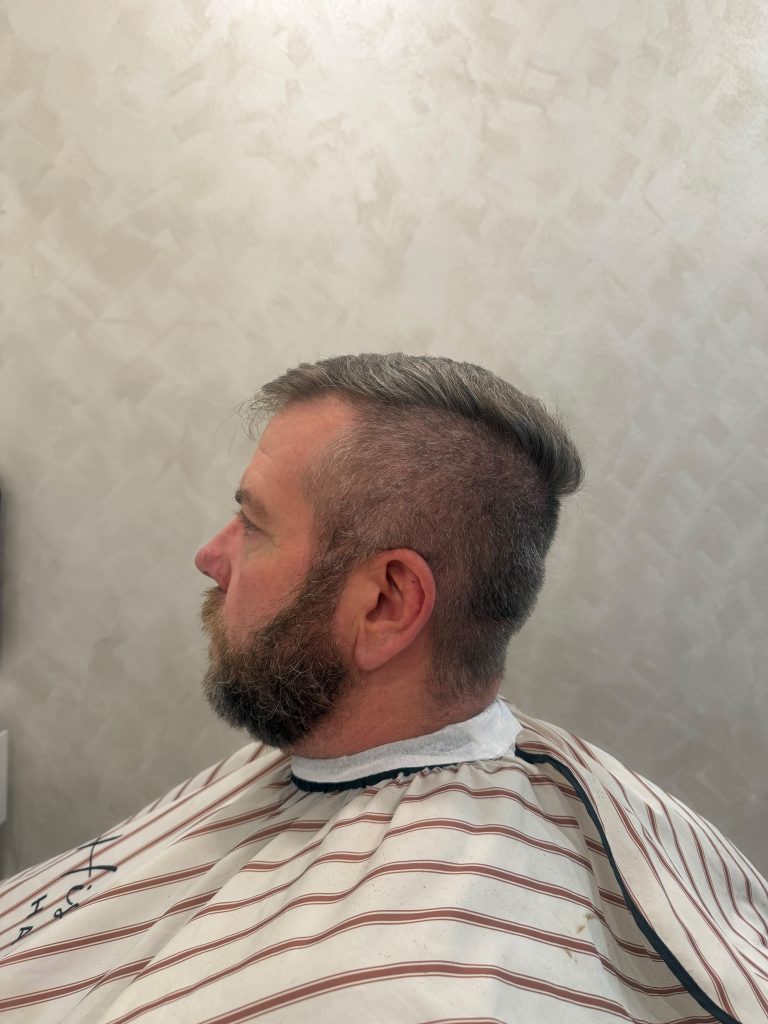 Skin Fade & Beard Transformation | Modern Men’s Haircut in Orchard Singapore before