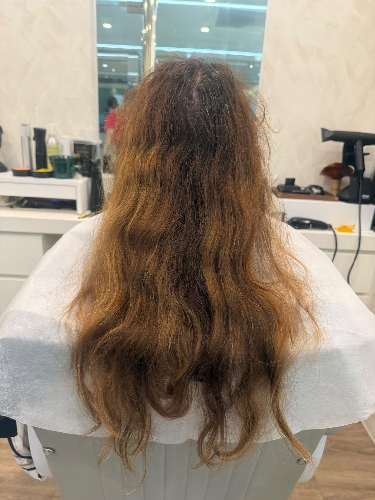 Hair Colour Correction & Smooth Layered Transformation | Hair Salon in Orchard Singapore before