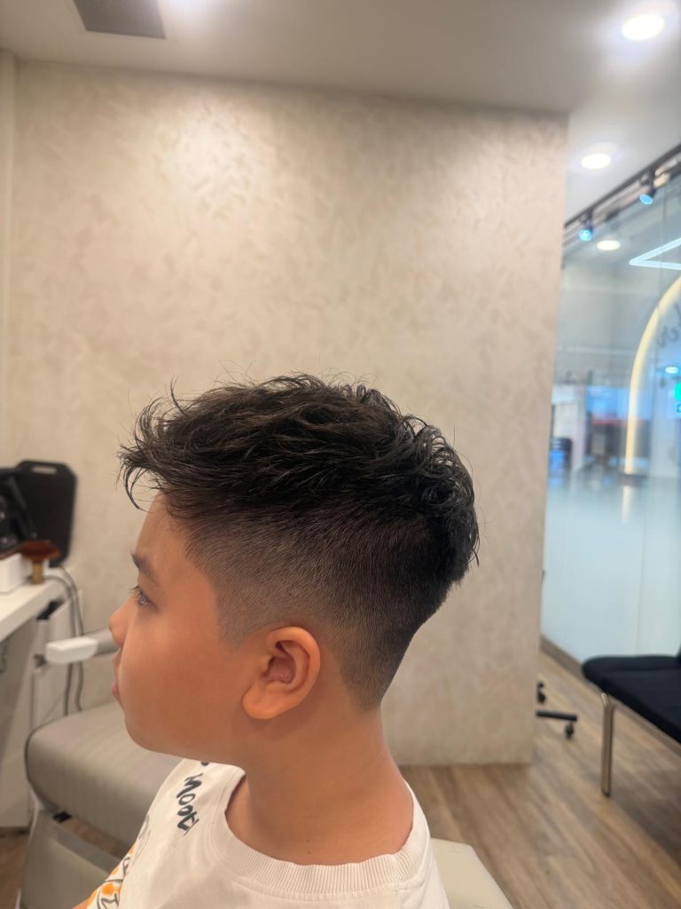 Kids Haircut & Perm Transformation | Fresh Fade for Boys in Orchard Singapore after