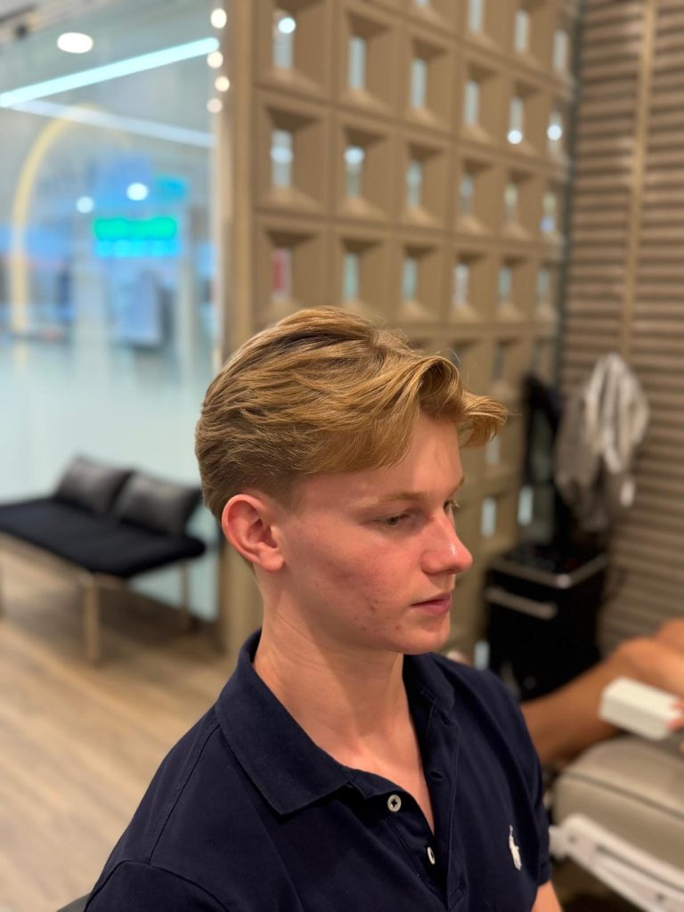 Men’s Haircut Transformation with Low Taper Fade | Orchard Singapore after