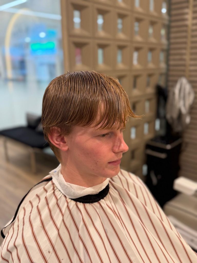 Men’s Haircut Transformation with Low Taper Fade | Orchard Singapore before