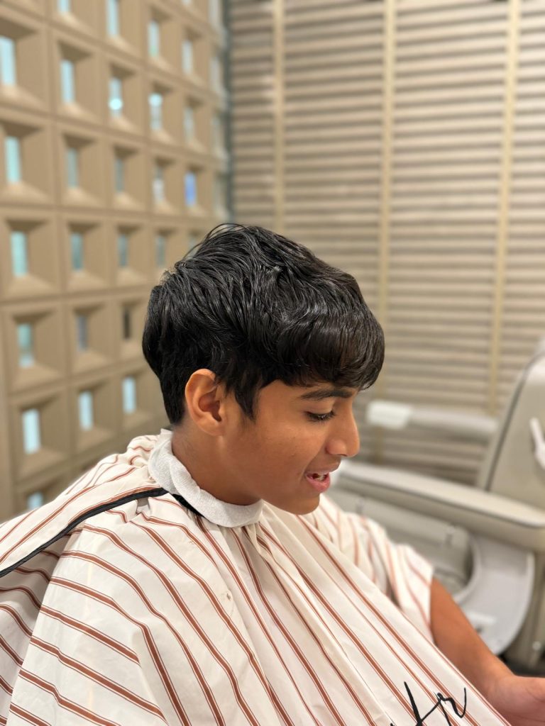 Teen Skin Fade Haircut in Orchard Singapore | Fresh Fade Transformation before