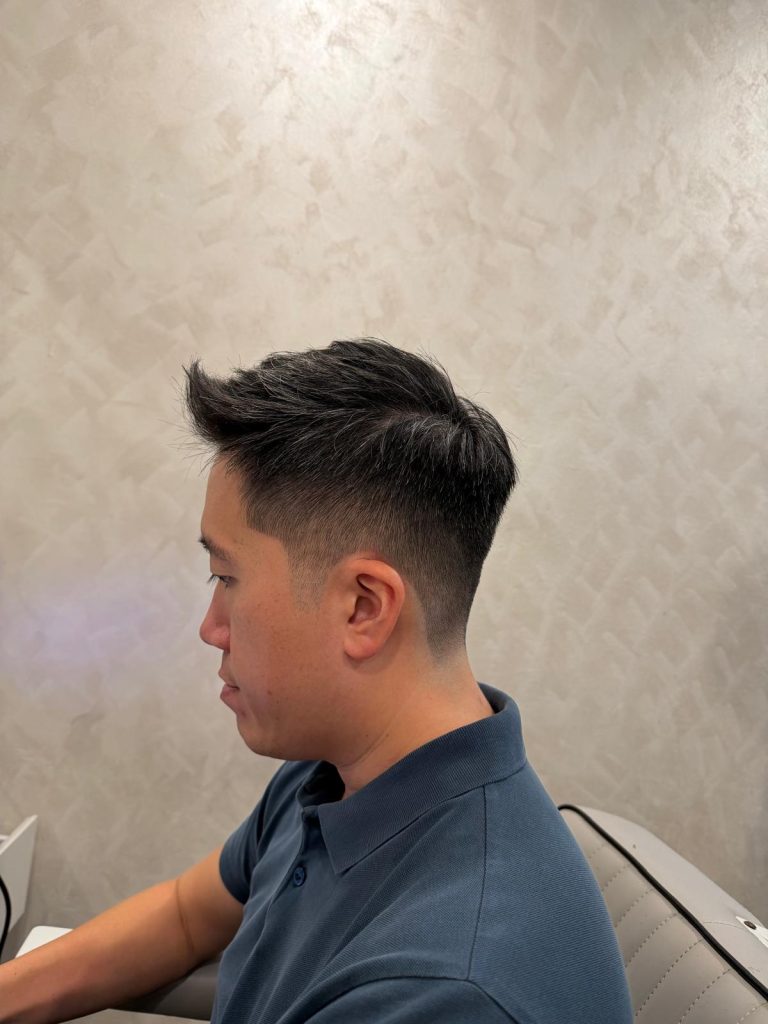 Men’s Skin Fade Haircut Transformation in Orchard Singapore | Before & After after