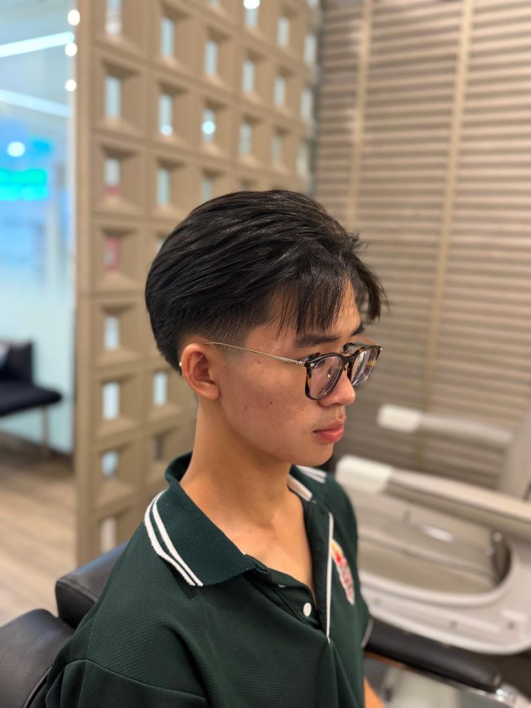 Modern Two-Block Haircut Transformation in Orchard Singapore | Before & After after
