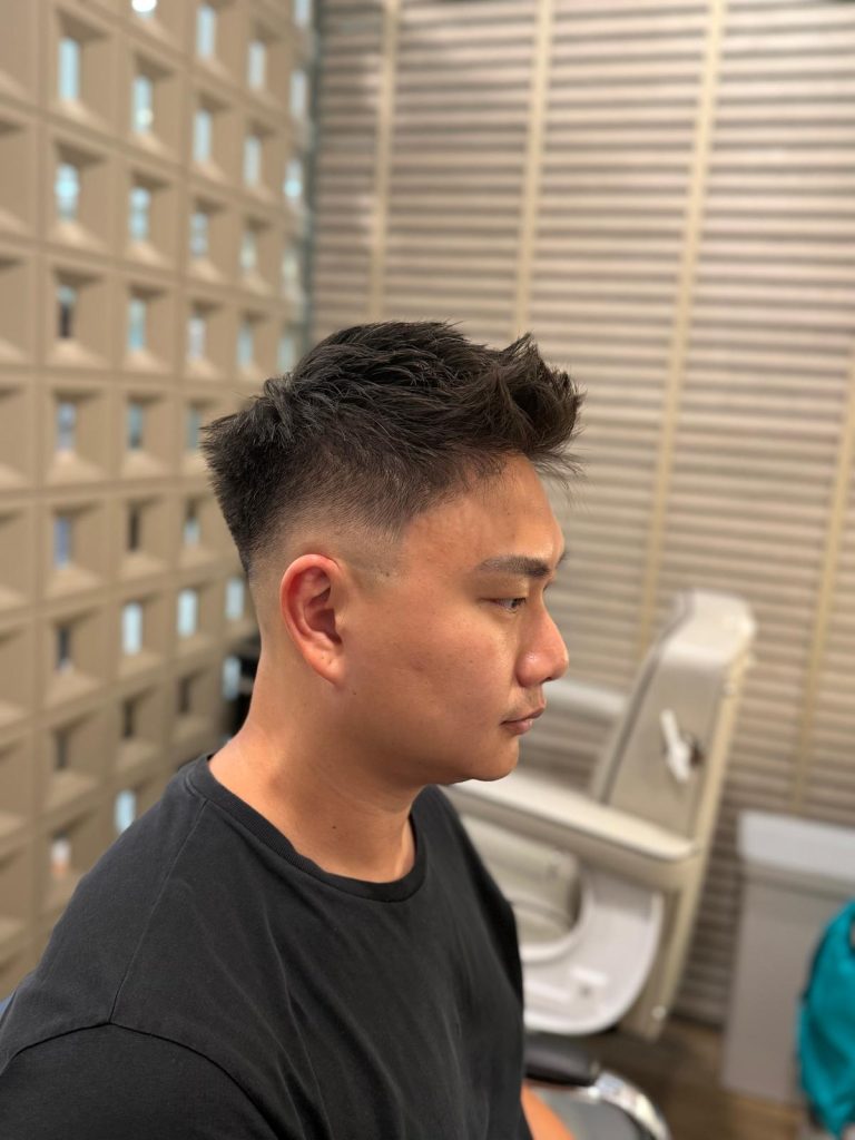 Men’s Skin Fade Haircut in Orchard Singapore | Before & After Transformation after