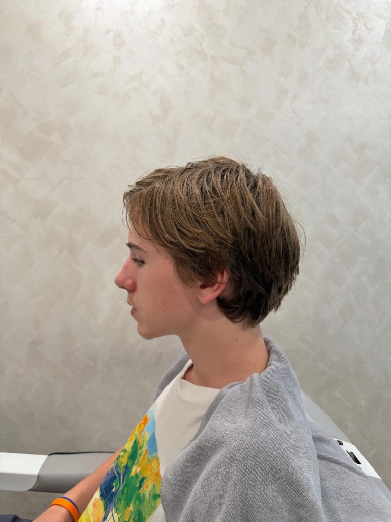Teen Boys Haircut in Orchard Singapore | Textured Taper Transformation before