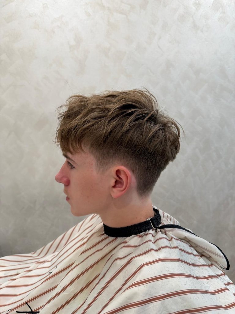Teen Boys Haircut in Orchard Singapore | Textured Taper Transformation after