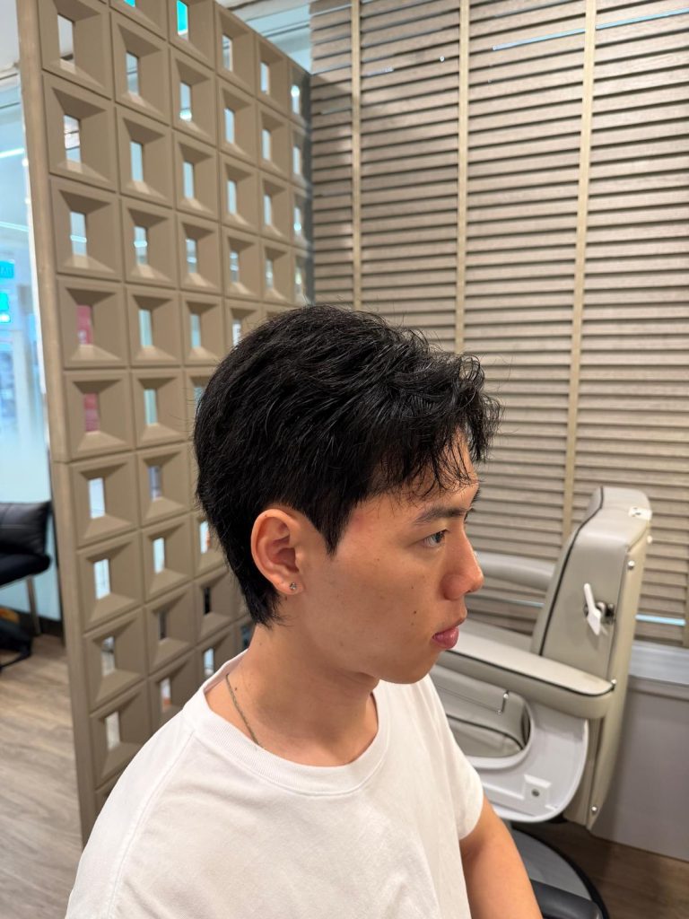 Asian Men’s Haircut in Orchard Singapore | Premium Barber Transformation after