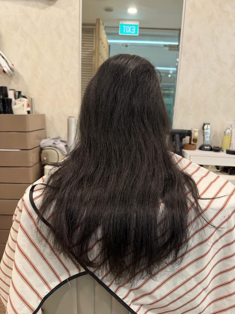 Ladies Haircut in Orchard Singapore | Layered Haircut & Professional Styling before