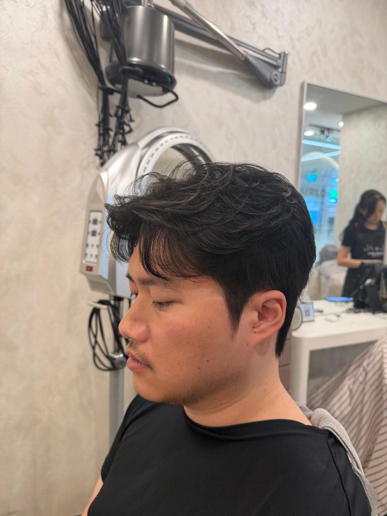 Men’s Cold Perm & Down Perm in Orchard Singapore | Natural Korean-Style Texture after