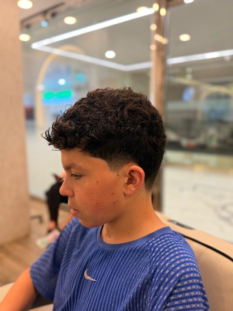 Curly Hair Fade in Orchard Singapore | Men’s Haircut Transformation after