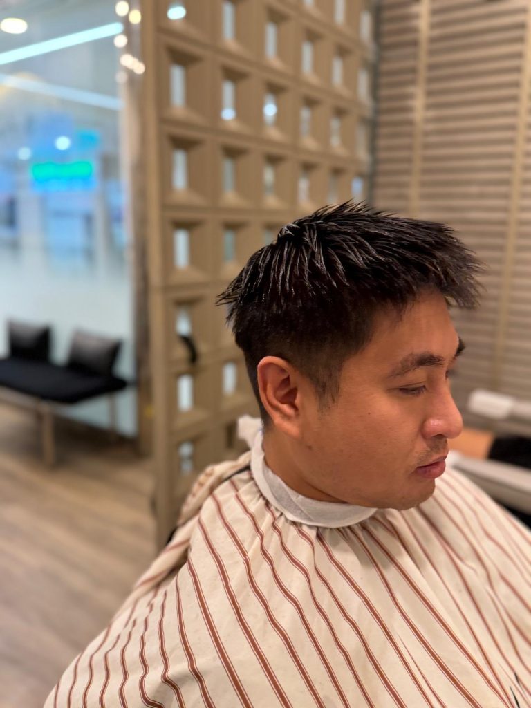 Men’s Taper Fade Haircut in Orchard Singapore | Clean Modern Transformation before