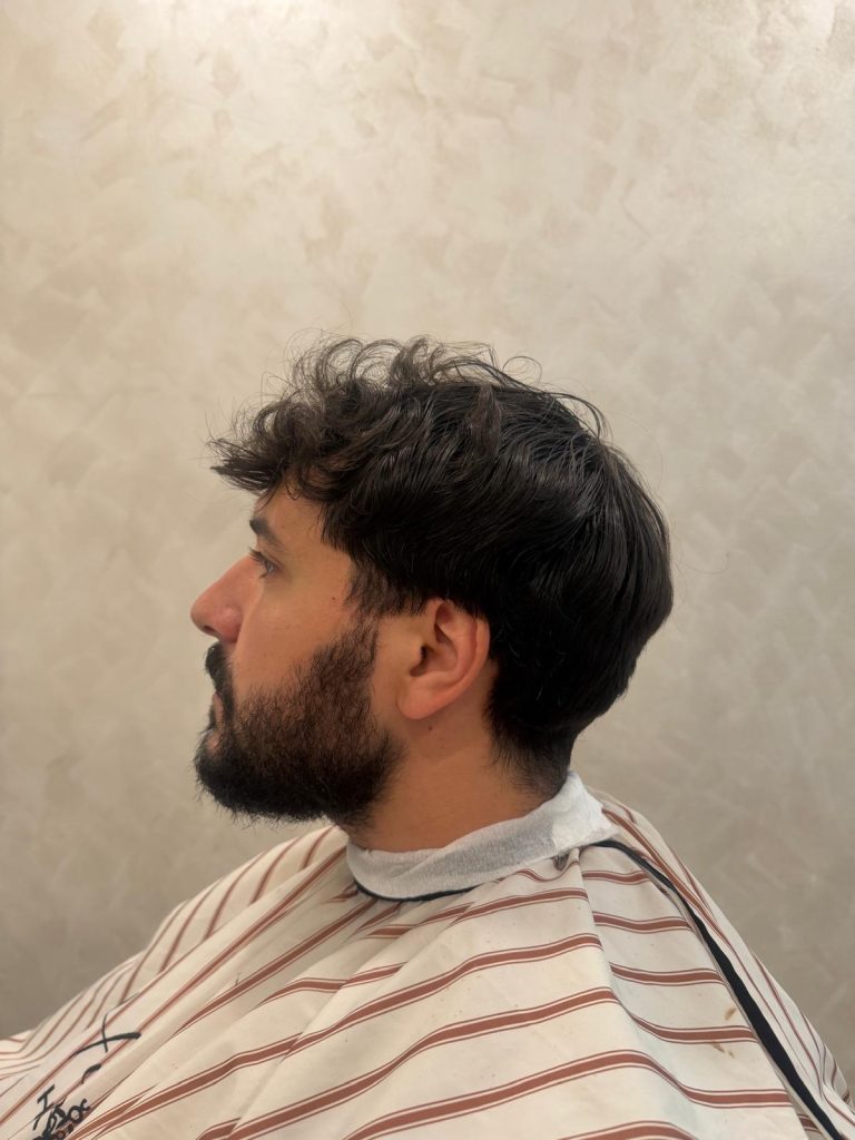 Textured French Crop & Italian Beard Trim in Orchard Singapore before