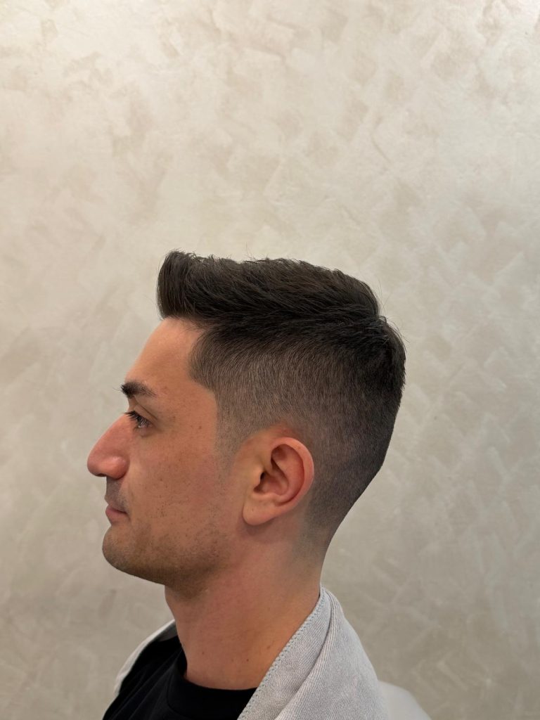 Men’s Haircut Transformation – Classic Taper Fade in Orchard Singapore after