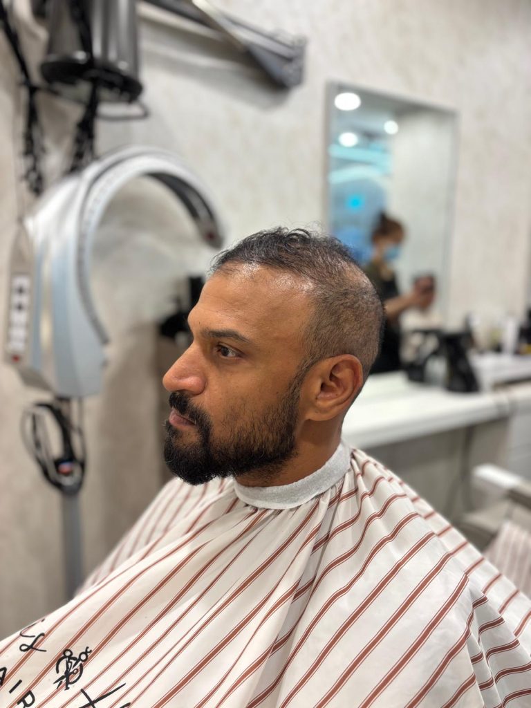 Buzz Cut + Beard Trim | Men’s Grooming in Orchard Singapore before