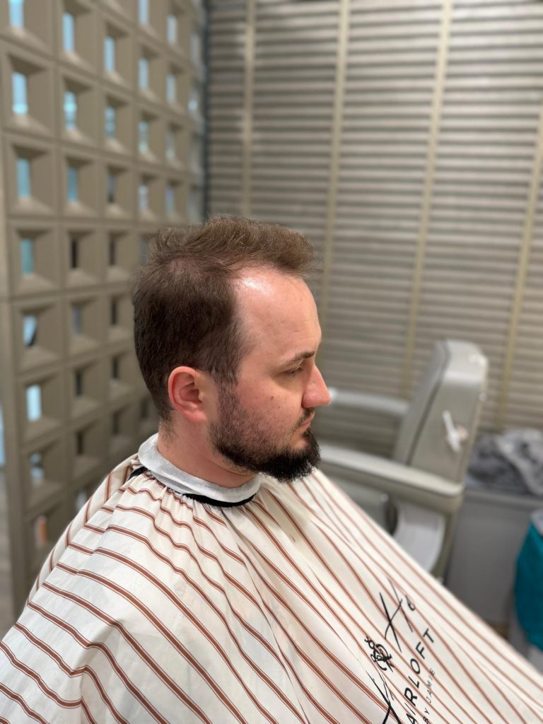 Clean & Sharp Men’s Haircut + Beard Grooming in Orchard Singapore before