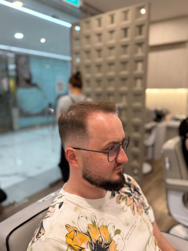 Clean & Sharp Men’s Haircut + Beard Grooming in Orchard Singapore after